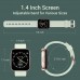 Fitniv Smart Watch, 1.4 Inch Touch Screen Smartwatch with Heart Rate Monitor, IP68 Waterproof Fitness Tracker Compatible with iPhone and Android Phones for Women Men